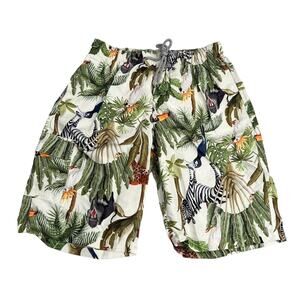 Uillnoodu Mens Swim Trunks Quick Dry Animal print Swim Shorts / Mesh Size S